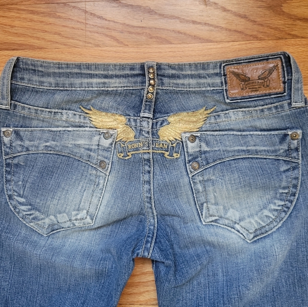 Robin's Jean Women’s Y2K Low Rise Blue Jeans Size 28